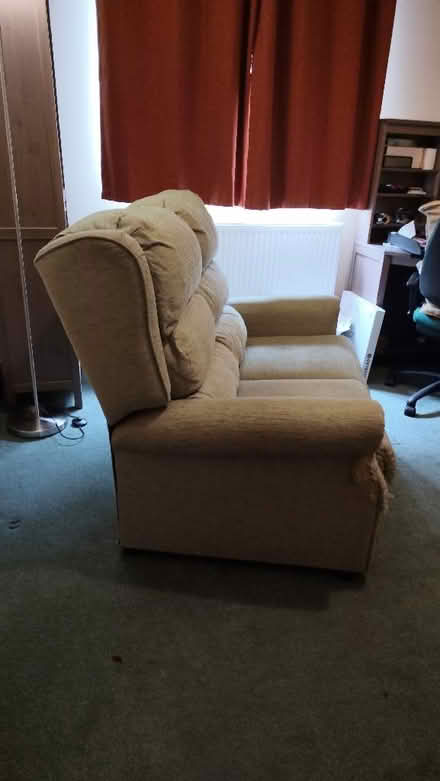 Photo of free Light sage green sofa (Apperley GL19) #2
