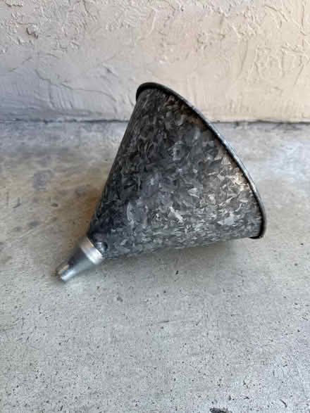 Photo of free Motor Oil Metal Funnel Spout (Highway 85 & El Camino) #2