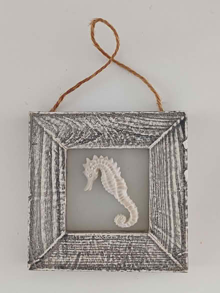 Photo of free Wooden framed seahorse wall hanging decor (Orgreave S13) #1