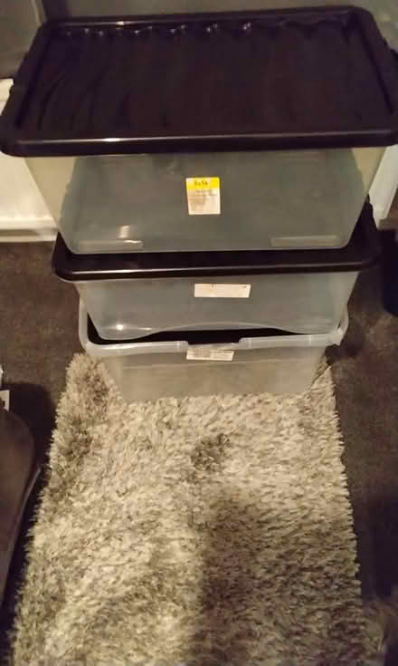 Photo of free 3 storage boxes with lids (Spondon derby DE21) #1