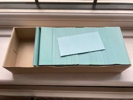 Photo of free Box of 800 blue cards (Westbury on Trym BS9) #1