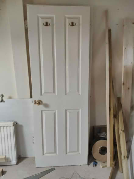 Photo of free 2 white painted doors (Jericho OX2) #2