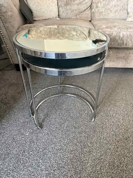 Photo of free Mirror topped side tables (Eh12 7nh) #2