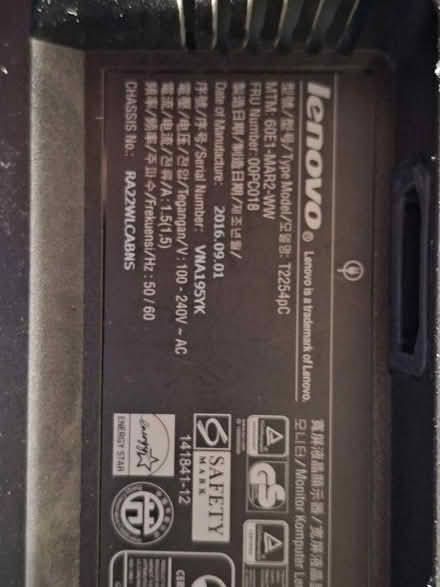 Photo of free Lenovo monitor (Berkhamsted HP4) #2