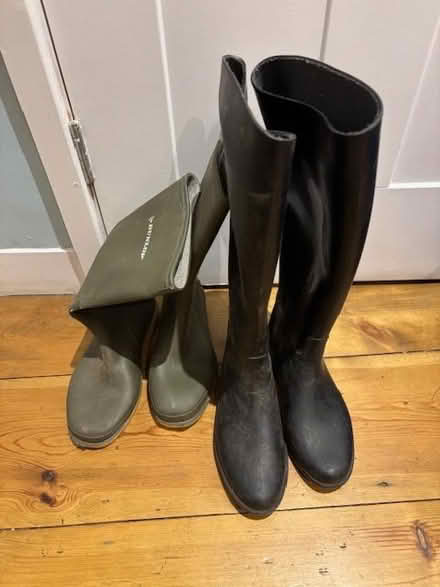 Photo of free Size 37 riding boots and Dunlop wellies (St Albans AL3) #1