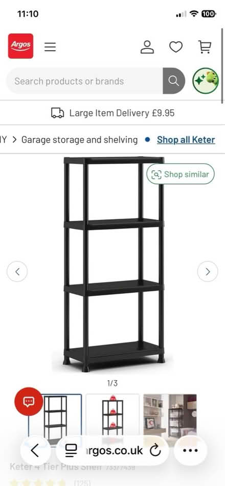 Photo of free Plastic shelf (Nottingham NG5) #1