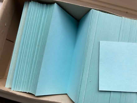 Photo of free Box of 800 blue cards (Westbury on Trym BS9) #2