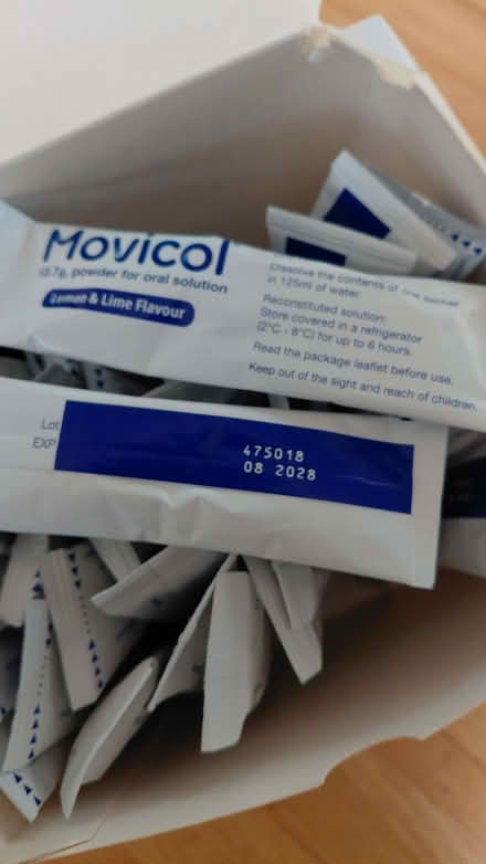 Photo of free 75 sachets Movicol lemon & lime in date (Wallands Park BN7) #3
