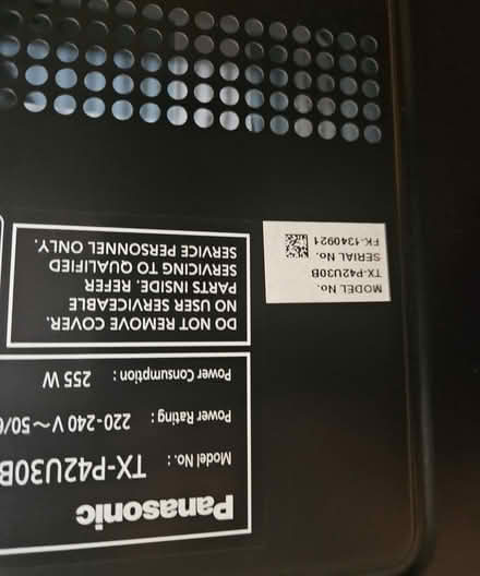 Photo of free Panasonic TV for spares/parts — UB2 (Hanwell UB2) #3