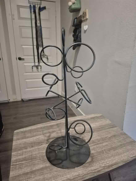 Photo of free Black Metal Freestanding Wine Rack (76102) #1
