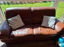 Photo of free Italian leather 3 piece suite (Ballymoney, gorey) #3