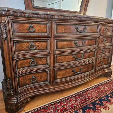 Photo of free Marble-Top Dresser & Detach Mirror (Arlington, 22204) #3