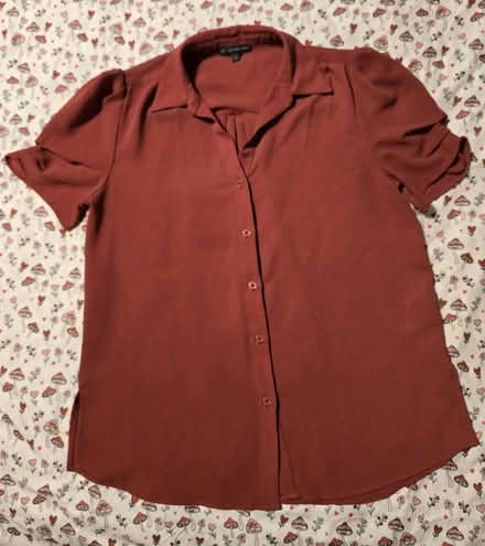 Photo of free Brick Red Collared Blouse - XS (West 7th) #1