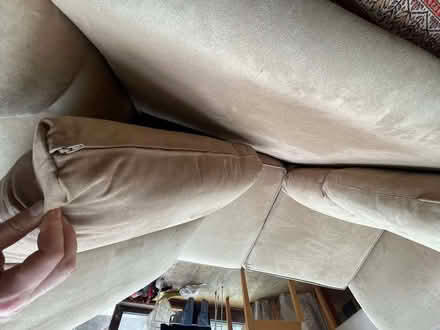 Photo of free Beige Faux Suede Sofa (Brockley SE4) #2