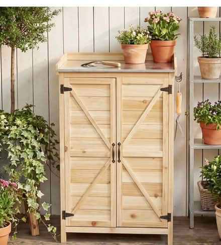 Photo of Small shed or solid wooden cupboard (Hanwell W7) #2