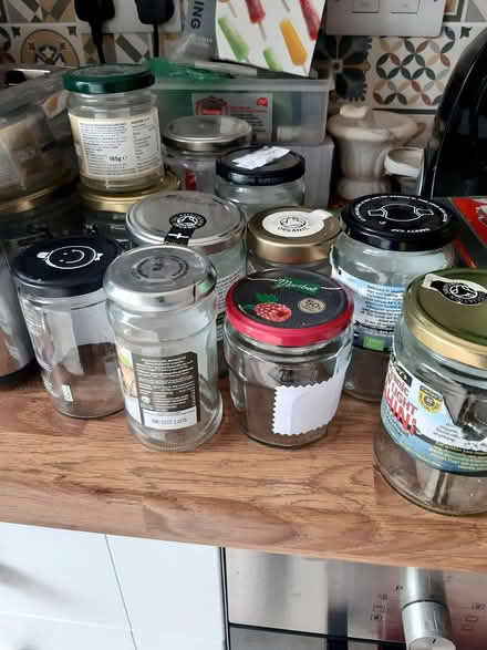 Photo of free 12 glass jars (BS21 clevedon) #1