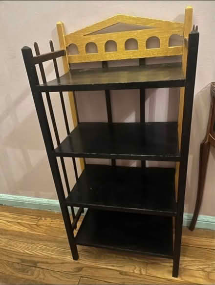 Photo of free Antique 4-tier wood bookshelf (Hell’s Kitchen) #2