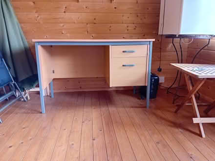 Photo of free Large desk with 2 drawers (Presteigne LD8) #3