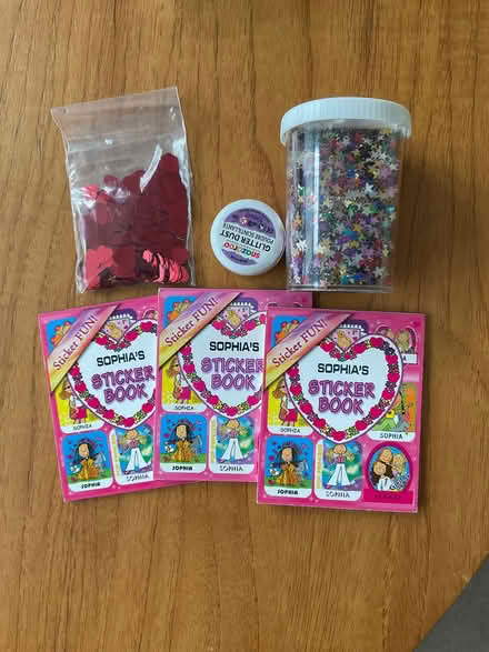 Photo of free Selection of glitter, stars, Sophia stickers. (Old Malden KT4) #1