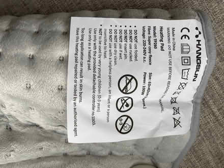 Photo of free Heating pad for back with cover (Crag Bank Carnforth. LA5) #4