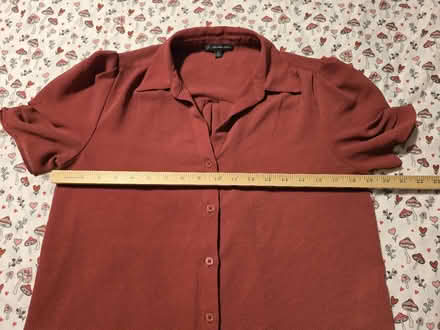 Photo of free Brick Red Collared Blouse - XS (West 7th) #3