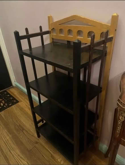 Photo of free Antique 4-tier wood bookshelf (Hell’s Kitchen) #1