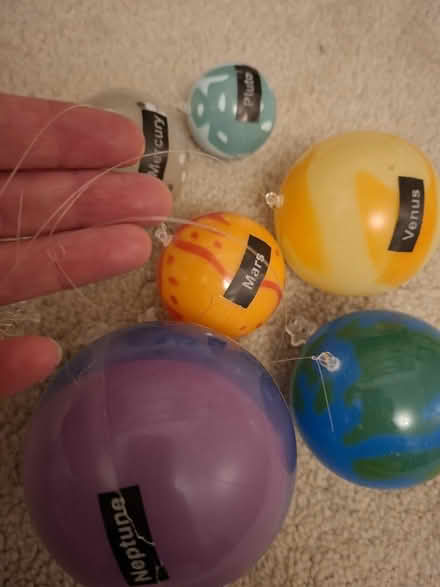Photo of free 3D hanging solar system glow in the dark NW2 (North Cricklewood NW2) #3