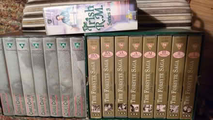 Photo of free VHS boxsets - Forsyte Saga, Charlie Chaplin, Irish RM (Menai Bridge LL59) #1
