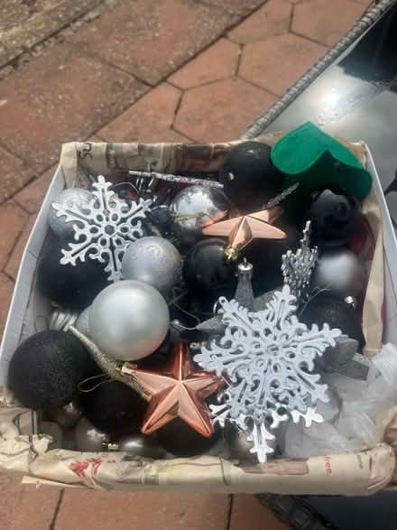 Photo of free Christmas baubles and 6 ft tree (Stourport-on-Severn DY13) #1