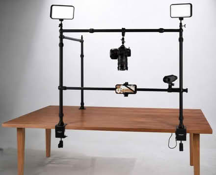 Photo of Overhead Camera Mount Rig with Dual Ball Head Super Clamp (Tilehurst RG30) #1