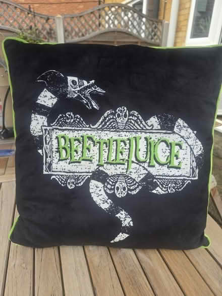 Photo of free Beetlejuice cushion (Church crookham fleet GU52) #1