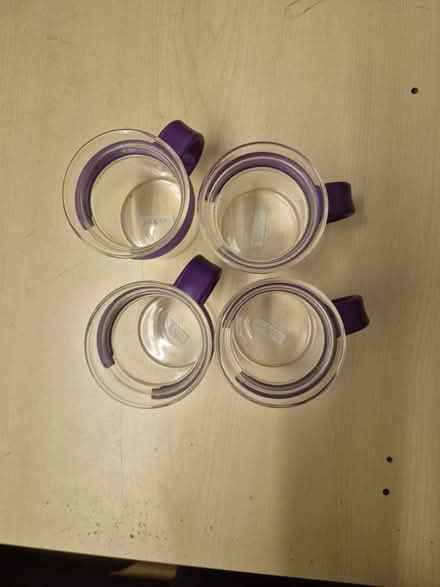 Photo of free Bodum coffee glasses purple handles (Thornbury BS35) #1