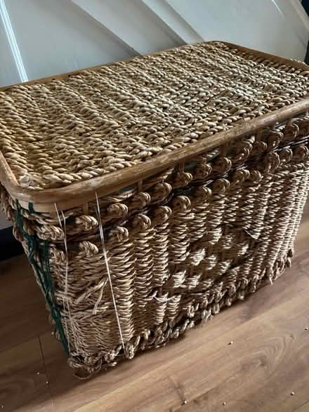 Photo of free Wicker storage basket with handles. (Morrell Avenue OX4) #1