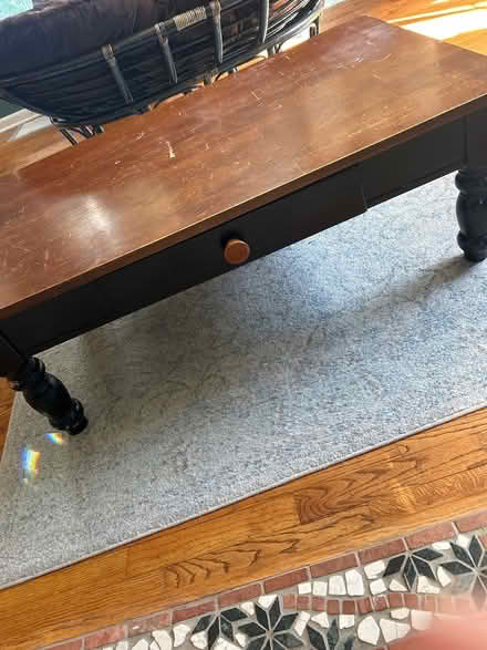 Photo of free Solid wood low table (Randolph NJ) #2