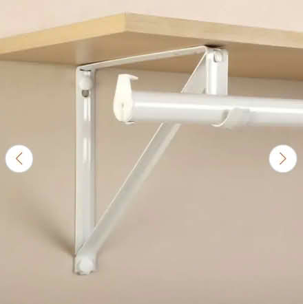 Photo of free 2 closet rod/shelf brackets + rod + (San Carlos-El Camino near Hull) #2