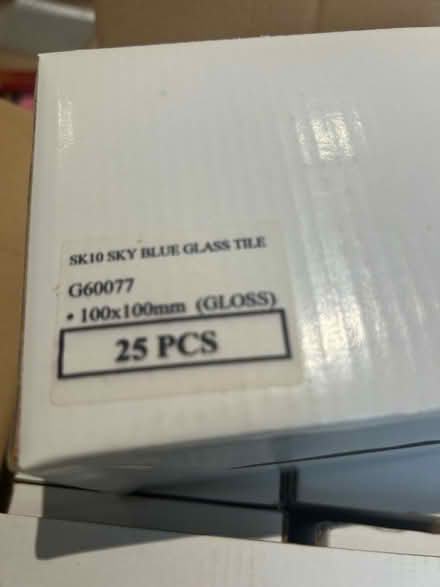 Photo of free Blue glass wall tiles (Reigate RH2) #2
