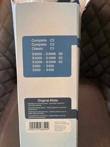Photo of free Miele GN Vacuum bags (Broadplat RG9) #2