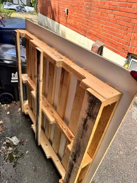 Photo of free 3 large wooden pallets (Midtown Toronto) #2