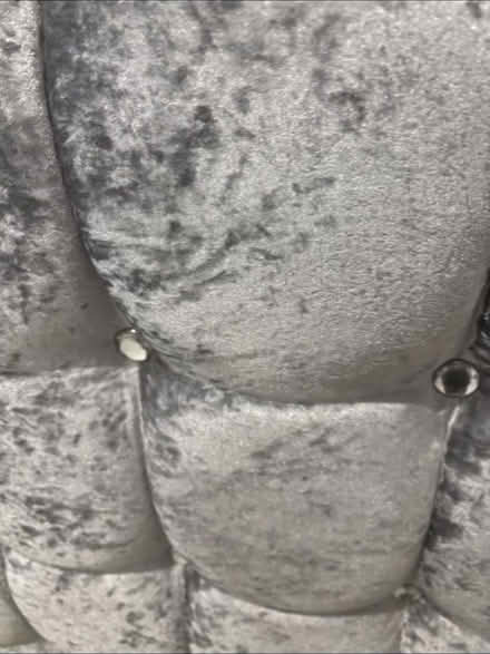 Photo of free Grey 5 foot wide tall velour headboard (Waltham Abbey EN9) #3