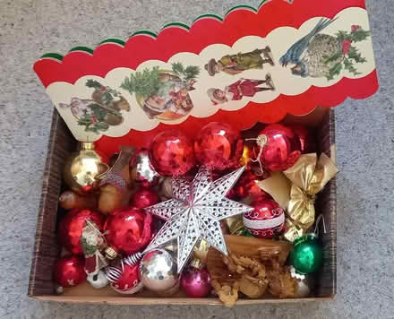 Photo of free Box of Christmas Decorations (Kents Bank LA11) #1