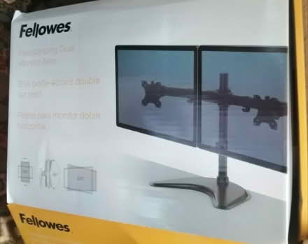 Photo of free Fellowes freestanding duel monitor (Worcester) #1