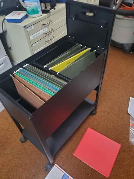 Photo of free Rolling locking file cabinet (South Bellevue) #1