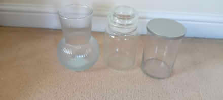 Photo of free Vase, 2 Yankie Candle Jars (Benhall GL51) #1
