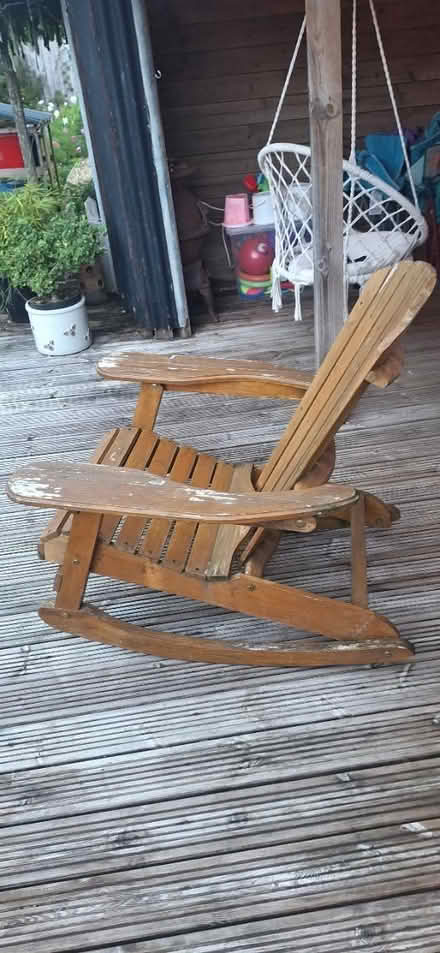 Photo of free Wooden garden rocking chair (Llandrindod wells LD1) #2
