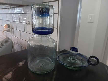 Photo of free Candle holder & water jug/glass (Falls Church) #1