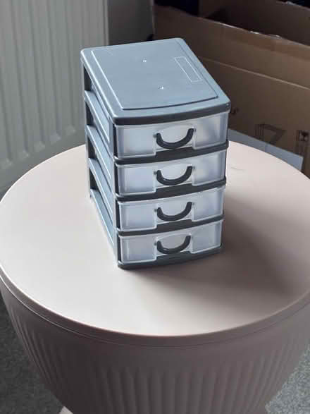 Photo of free Small stacking drawers x9 (LE67 Bagworth) #1