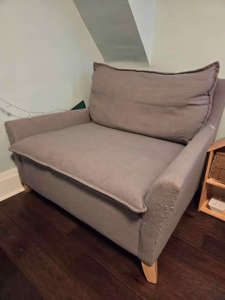 Photo of free West Elm Chair-and-a-half (Dundas St E & Greenwood Ave) #2