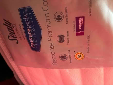 Photo of free King size Sealy mattress (TN15 0) #3
