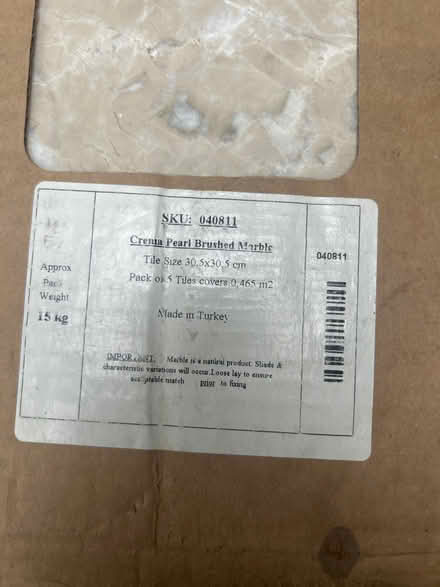 Photo of free Marble floor tiles (Reigate RH2) #2