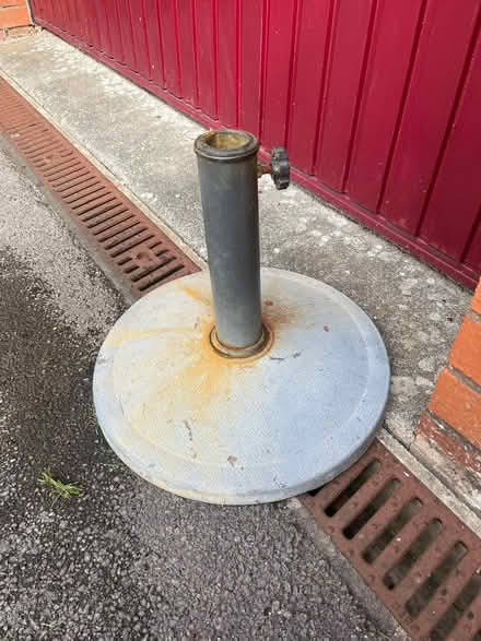 Photo of free Parasol base cast iron effect. (Abraham Heights LA1) #1